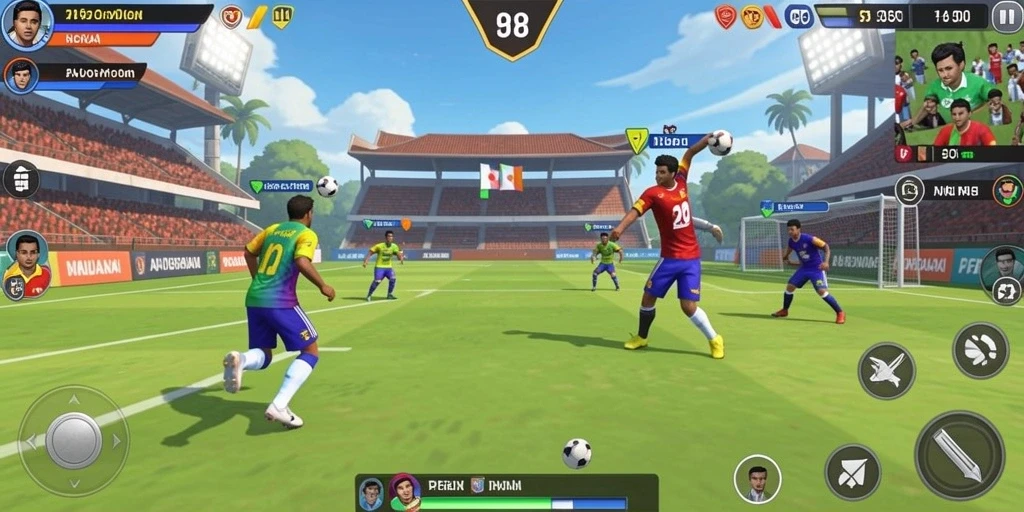 Screenshot menampilkan karakter unik dalam mode petualangan.